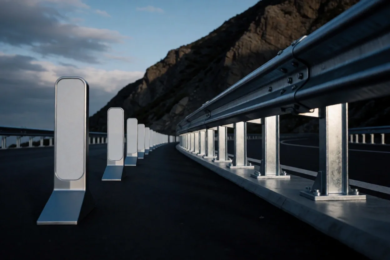Schweizer Tunnelportal bei Dämmerung
